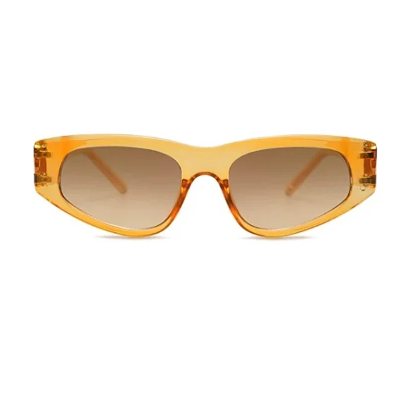 Yellow 90s Cat Eye Polarized Sunglasses for Women Trendy UV Protection TALLY Amber Trending 90s Cat-Eye Sunglasses | Giant Vintage  main image 4